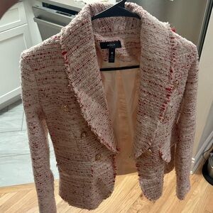 Aqua Women's Elegant Tweed Blazer
